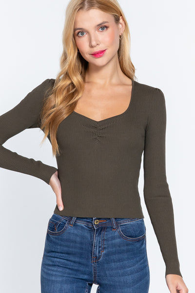 Long Sleeve Knit Top