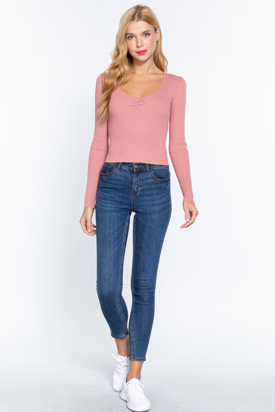Long Sleeve Knit Top
