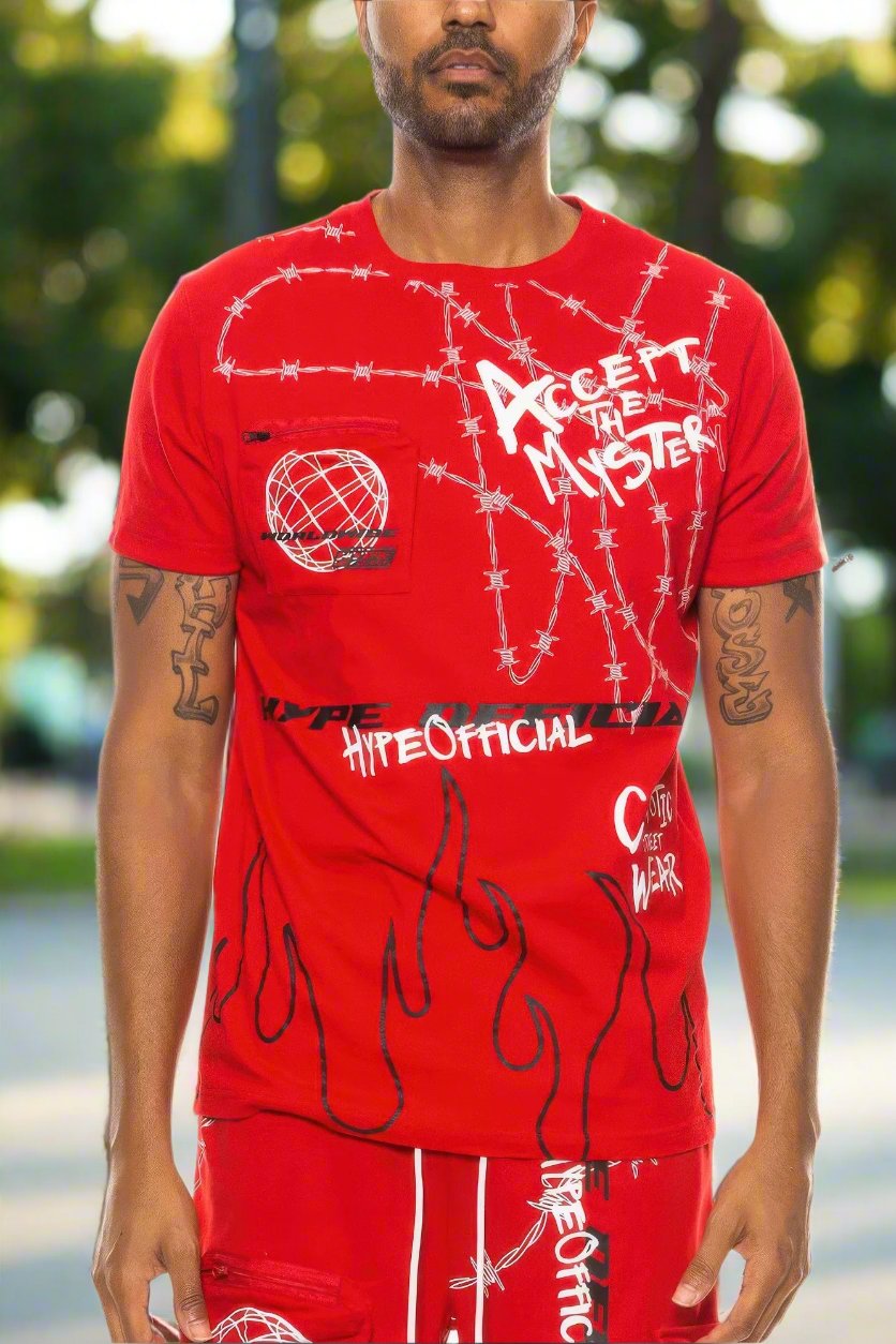 Graphic Print Hype Electric Tee
