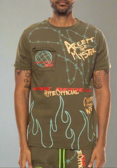 Graphic Print Hype Electric Tee