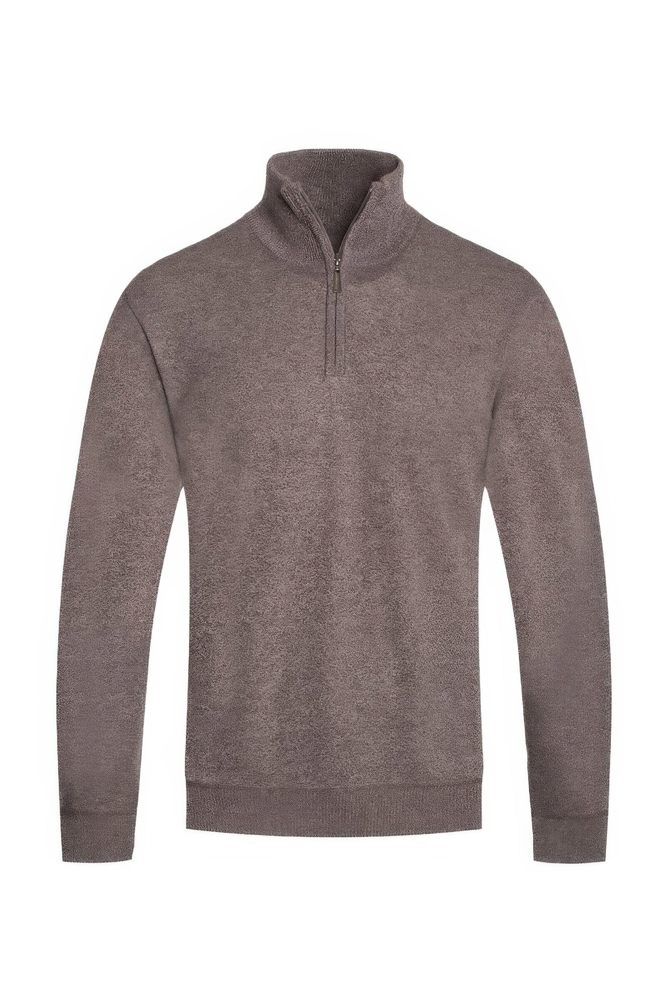 Mens Quarter Zip Knit Sweater