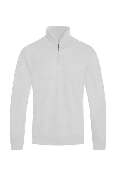 Mens Quarter Zip Knit Sweater