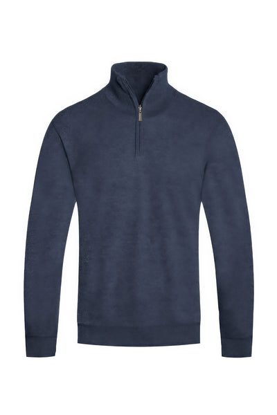 Mens Quarter Zip Knit Sweater