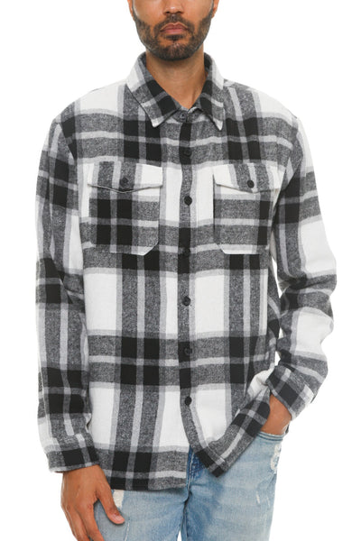 Mens Checkered Soft Flannel Shirt