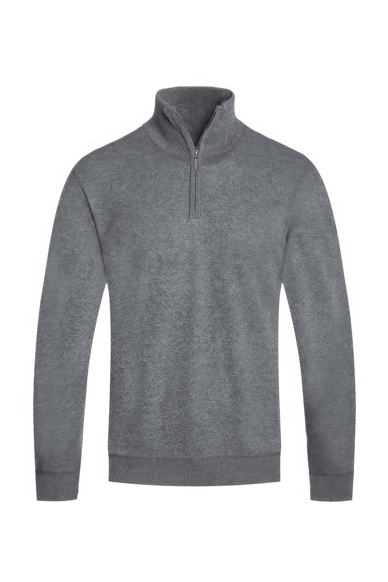 Mens Knit Zip Sweater