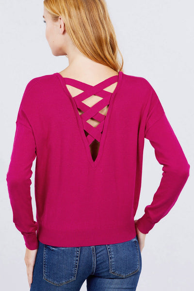 Pull over V-neck Sweater