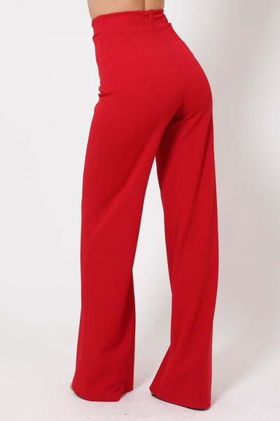 High Waist Reverse G Buckle Pants