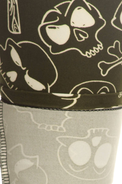 Skulls And Bones Knit Leggings