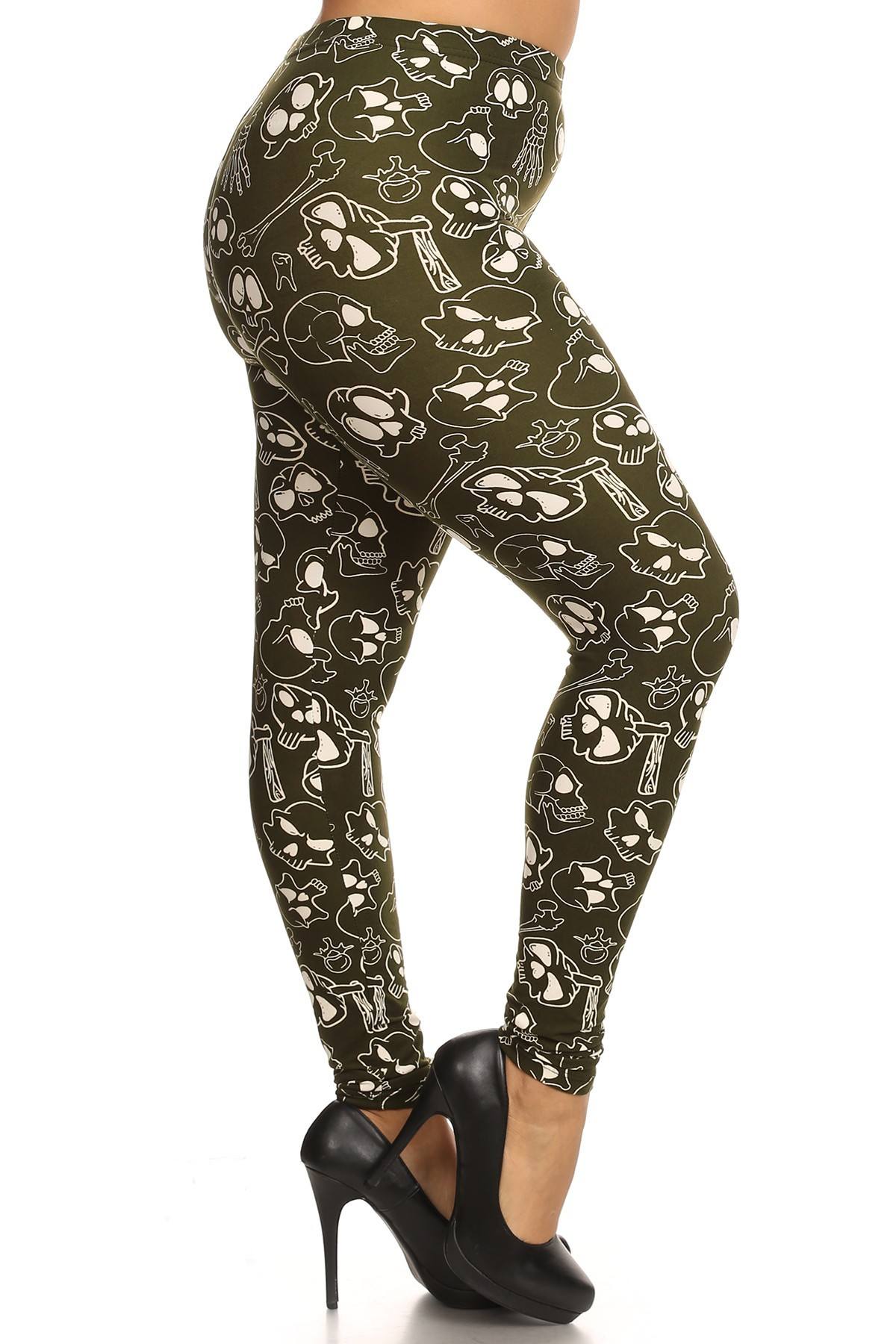 Skulls And Bones Knit Leggings