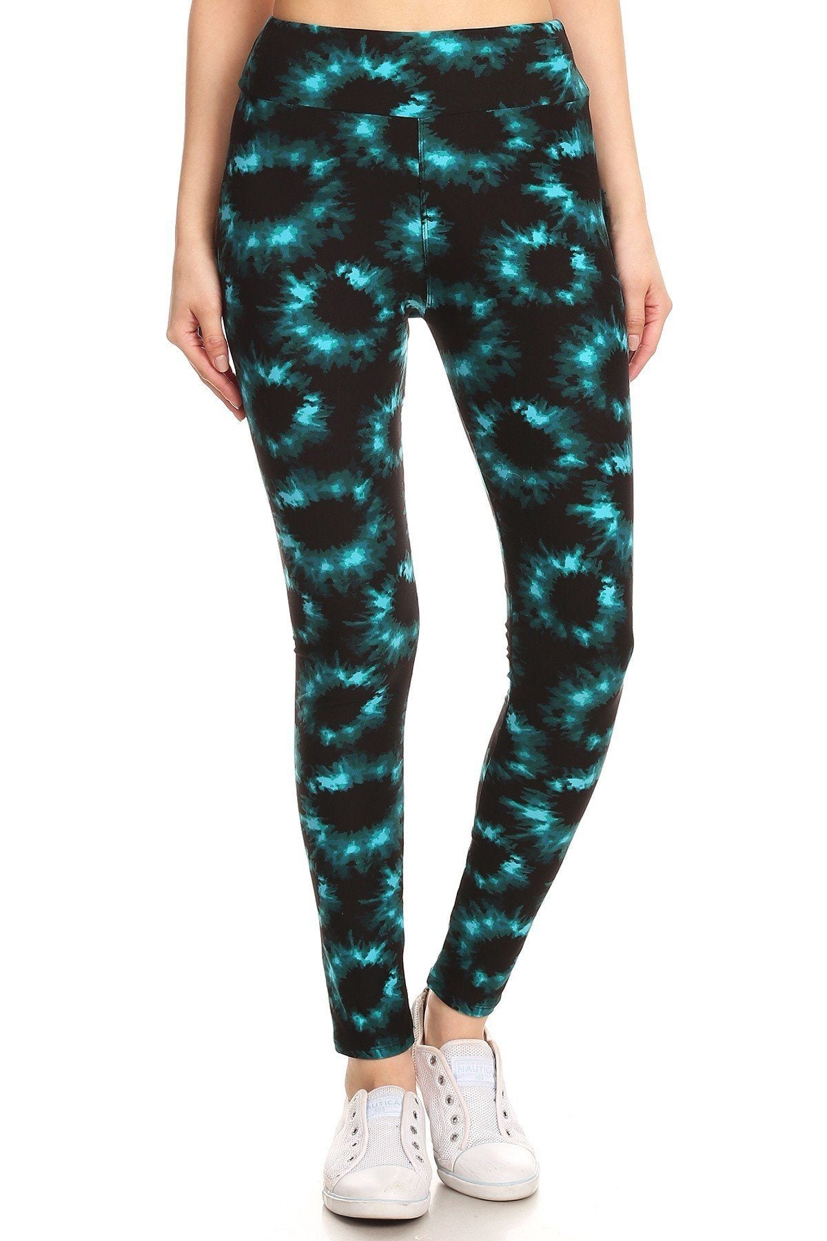Yoga Style Tie Dye Print Leggings