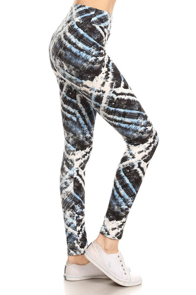 Yoga Style Banded Tie Dye Leggings
