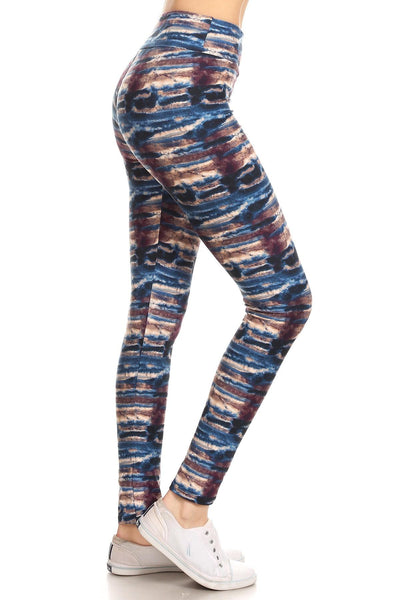Yoga Style Banded Tie Dye Leggings