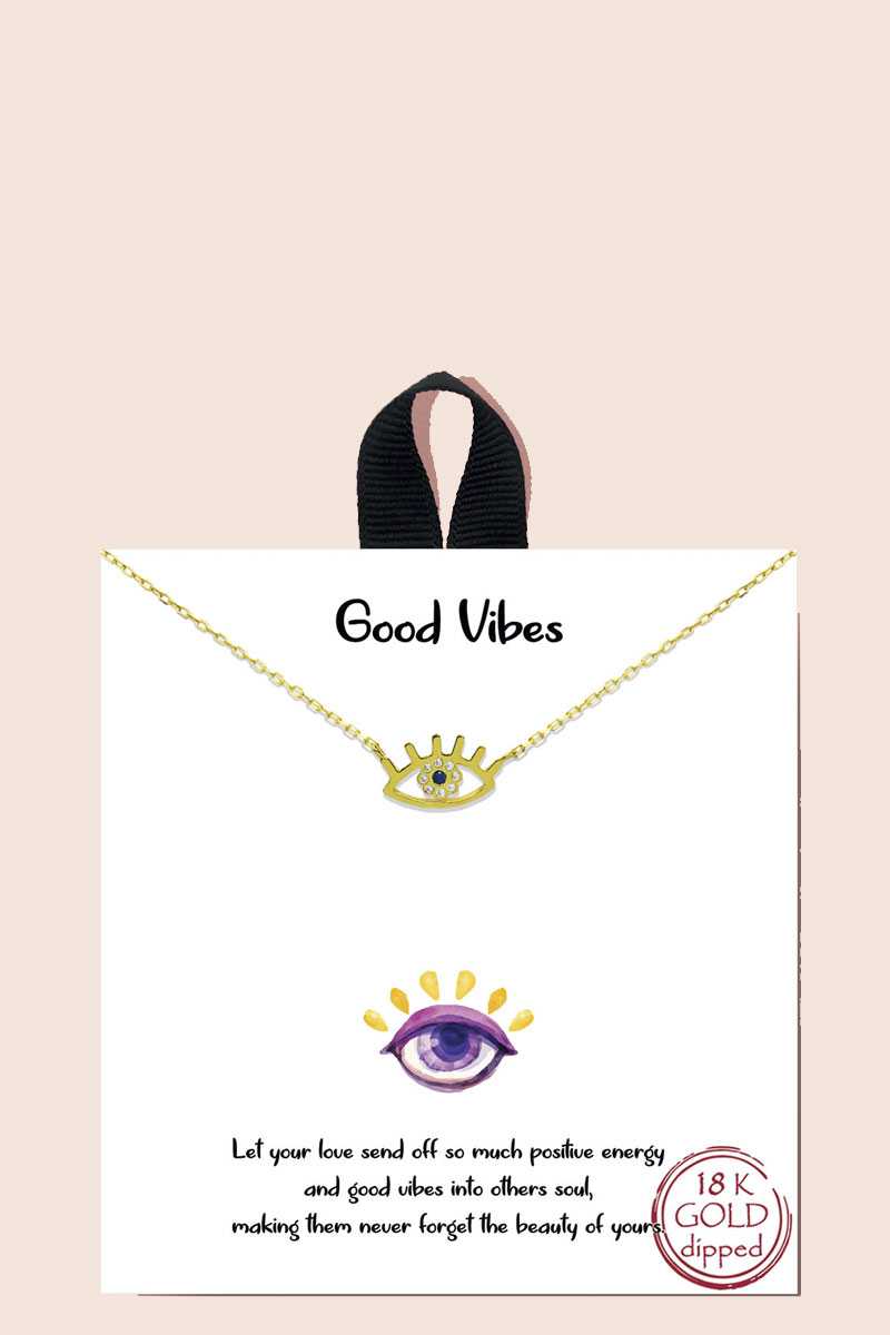 Good Vibes Pendant Necklace