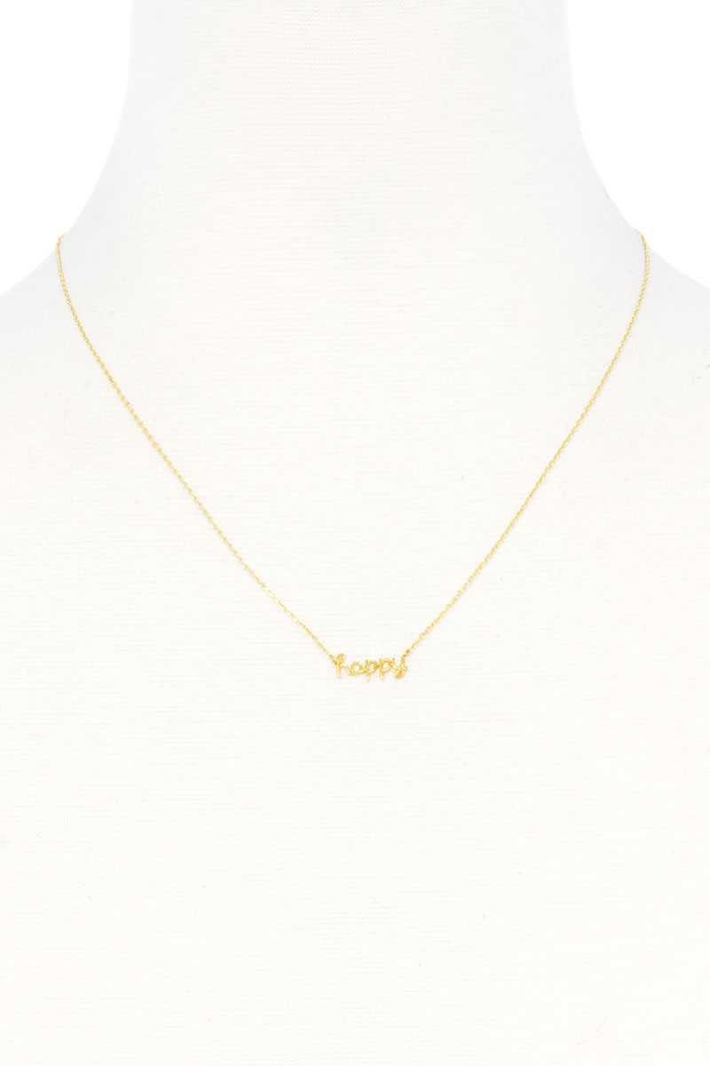 Happy Message Dainty Necklace