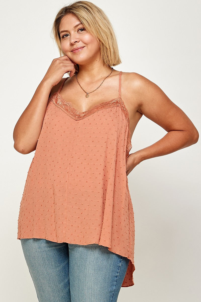 Plus Solid Cami Tunic