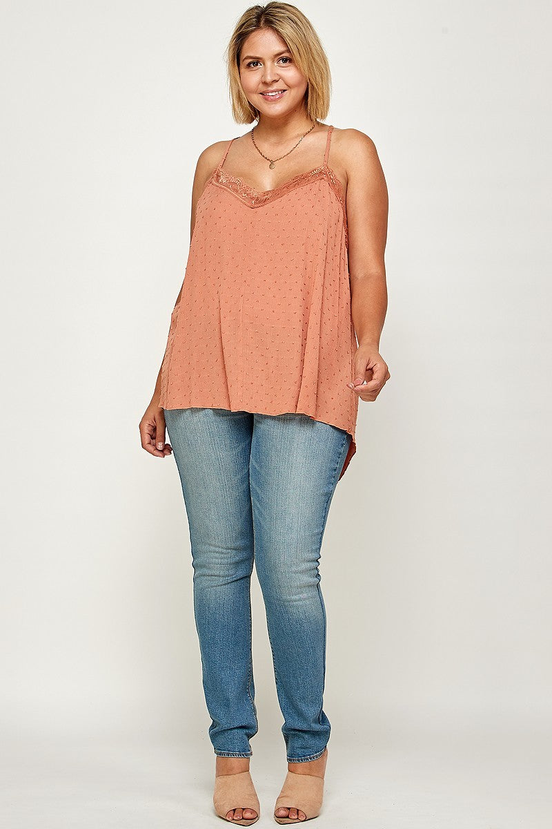 Plus Solid Cami Tunic