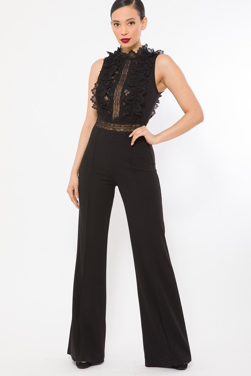 Crochet & Lace Jumpsuit