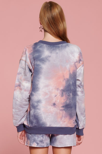 Tie-dye Printed Jersey Top