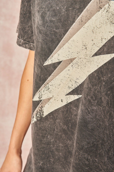 Distressed Mineral Washed Graphic T-shirt