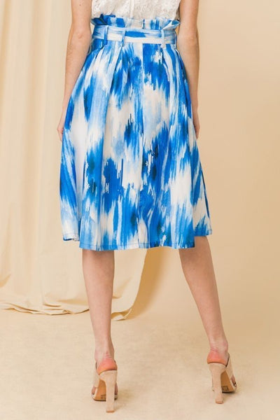 High Waist Pleated Skirt