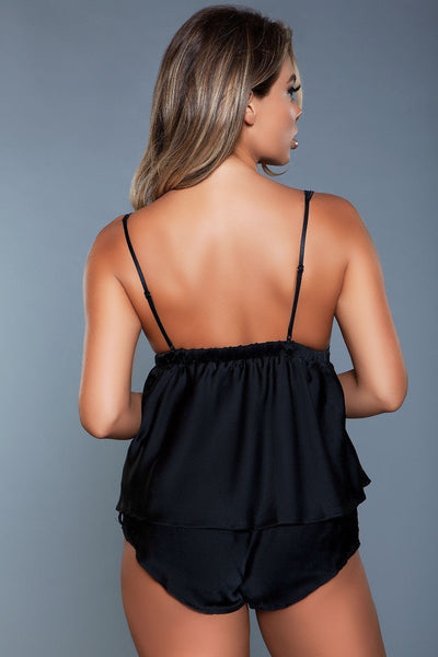 Satin Cami Set With Shorts