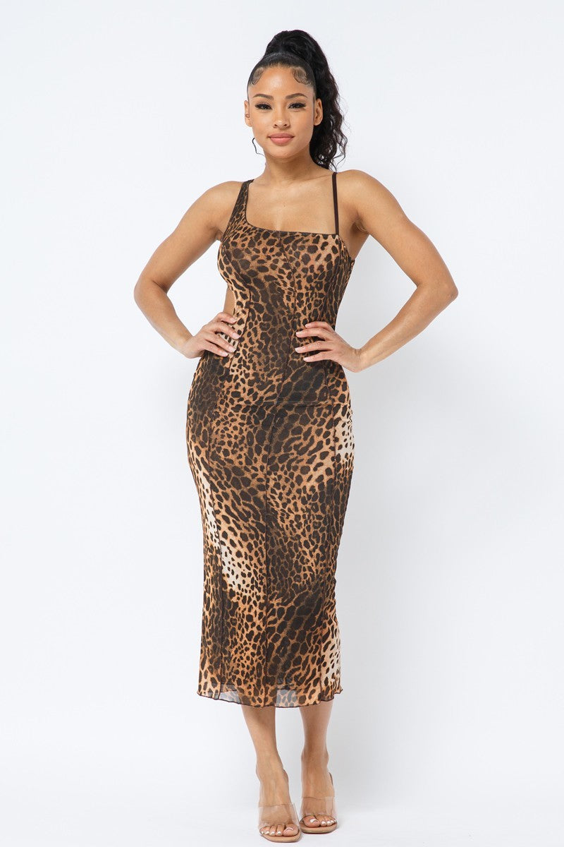 Party Animal Cut Out Midi Dress