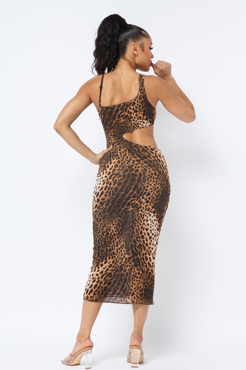 Party Animal Cut Out Midi Dress