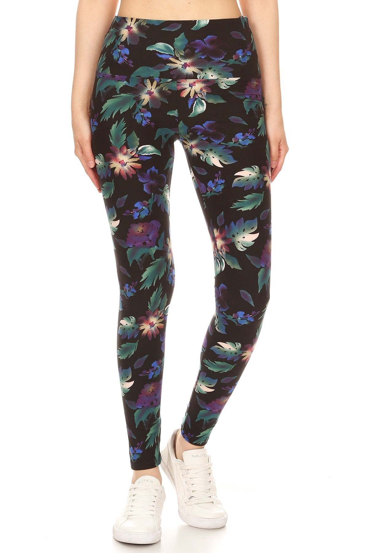 Floral Printed Knit Leggings