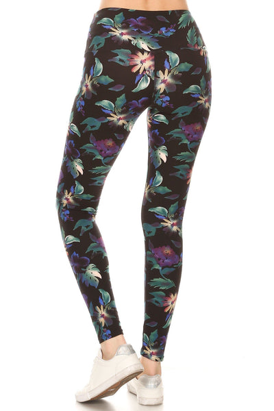 Floral Printed Knit Leggings