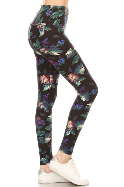 Floral Printed Knit Leggings