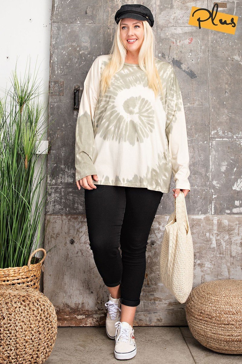 Plus Special Washed Knit Top