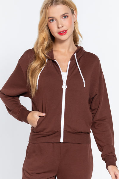 Fleece French Terry Zip-Up Hoodie