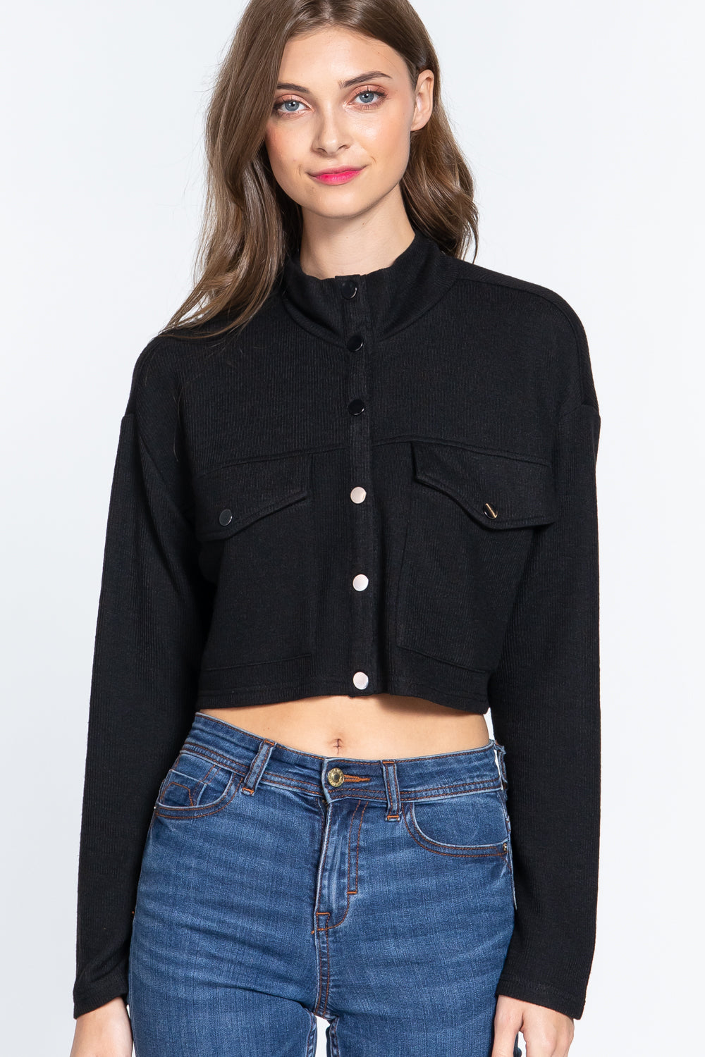 Long Sleeve Crop Jacket