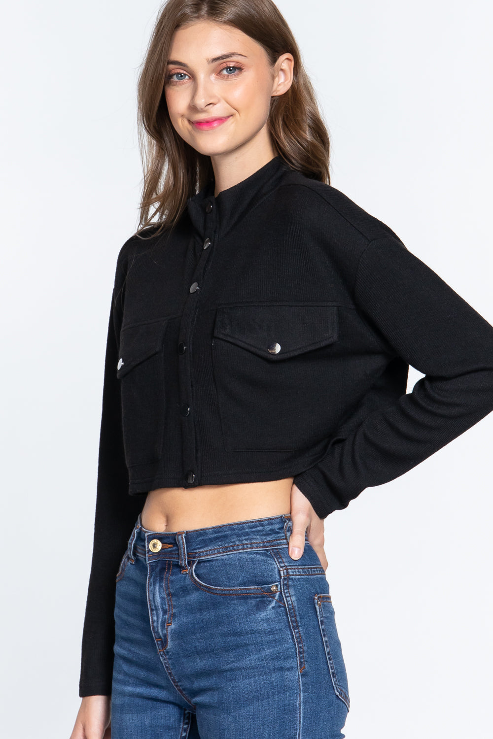 Long Sleeve Crop Jacket