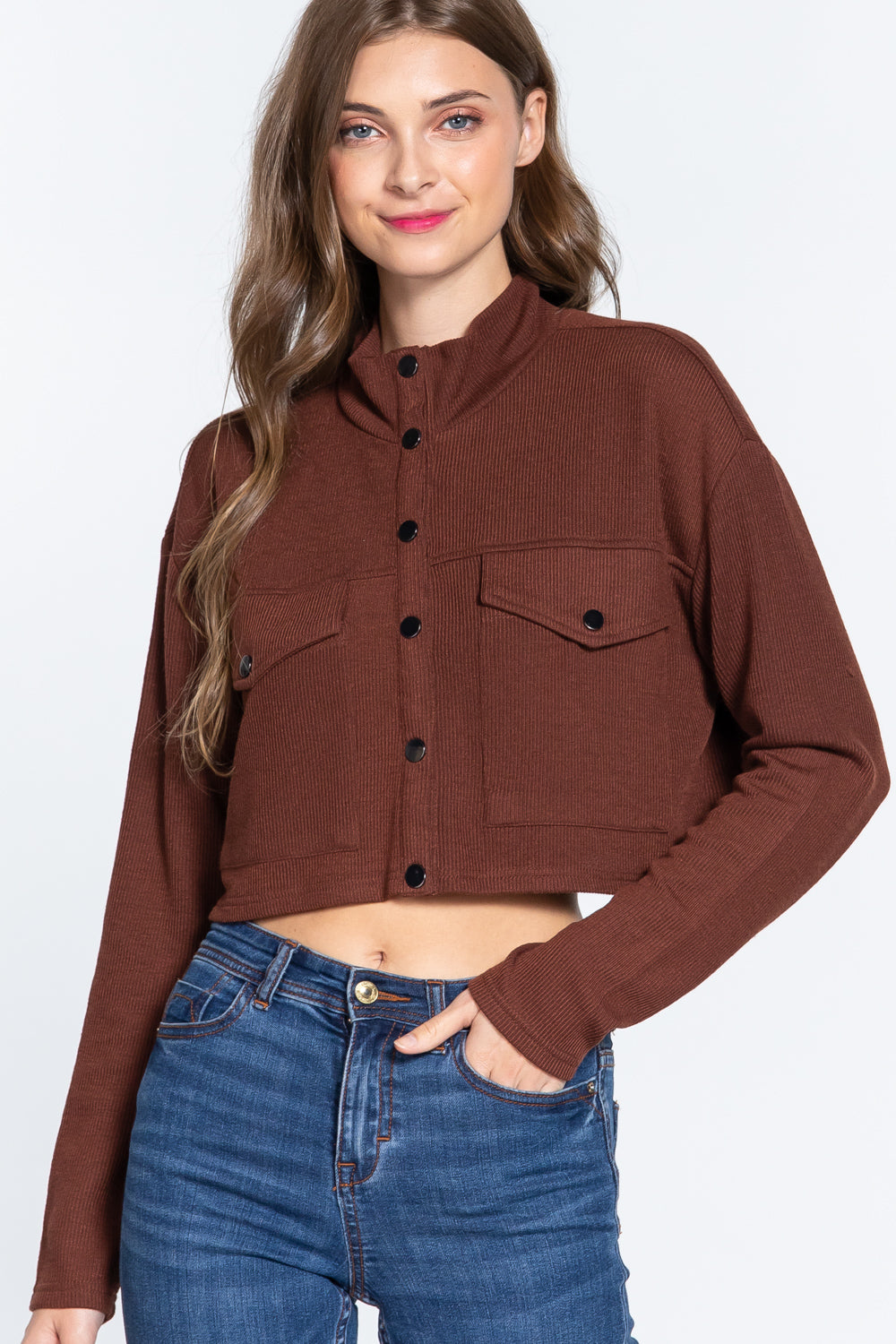 Long Sleeve Crop Jacket