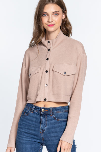 Long Sleeve Crop Jacket