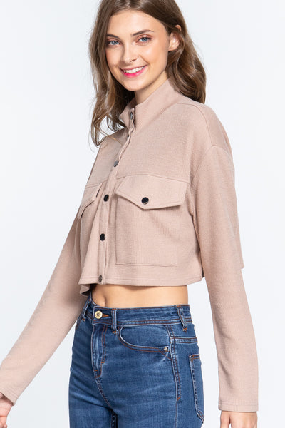 Long Sleeve Crop Jacket