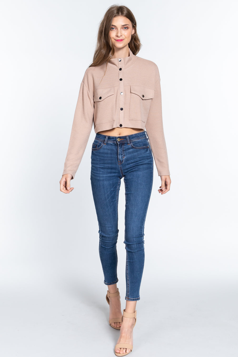 Long Sleeve Crop Jacket