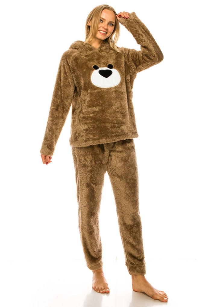 Soft Teddy Bear Lounge Pajama Set