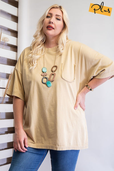 Mineral Washed Cotton Jersey Tunic