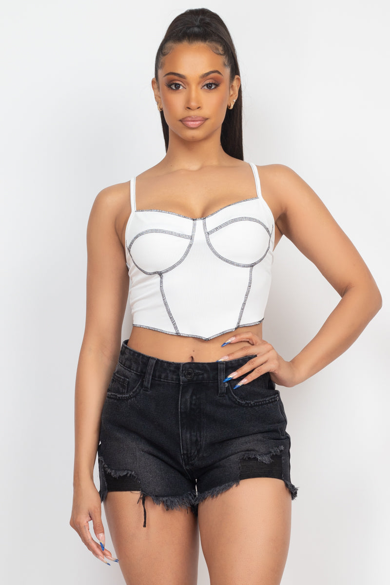 Bustier Ribbed Tank