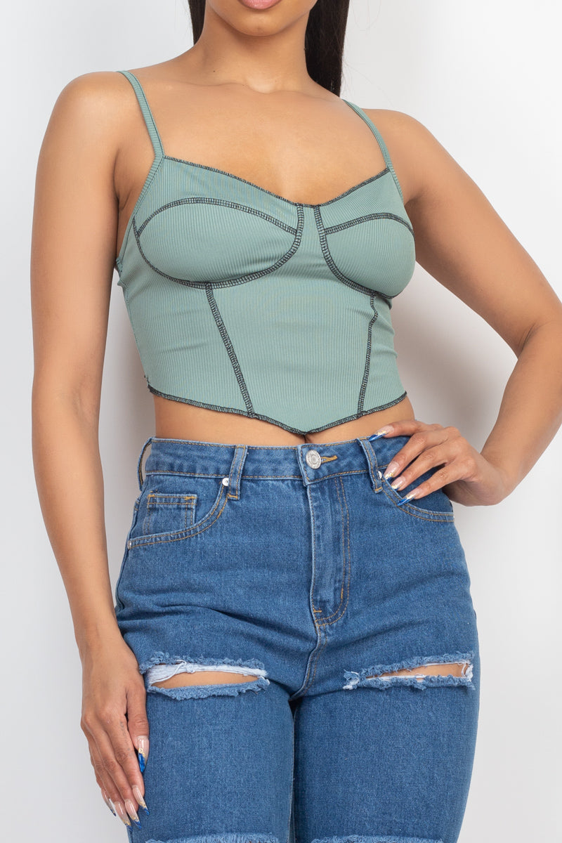 Bustier Ribbed Tank