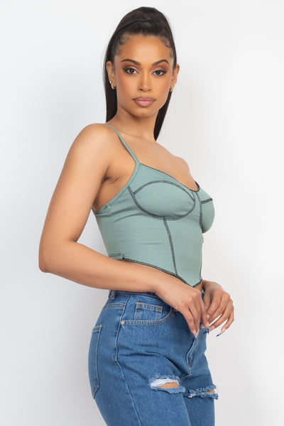 Bustier Ribbed Tank