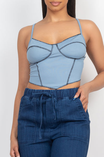 Bustier Ribbed Tank