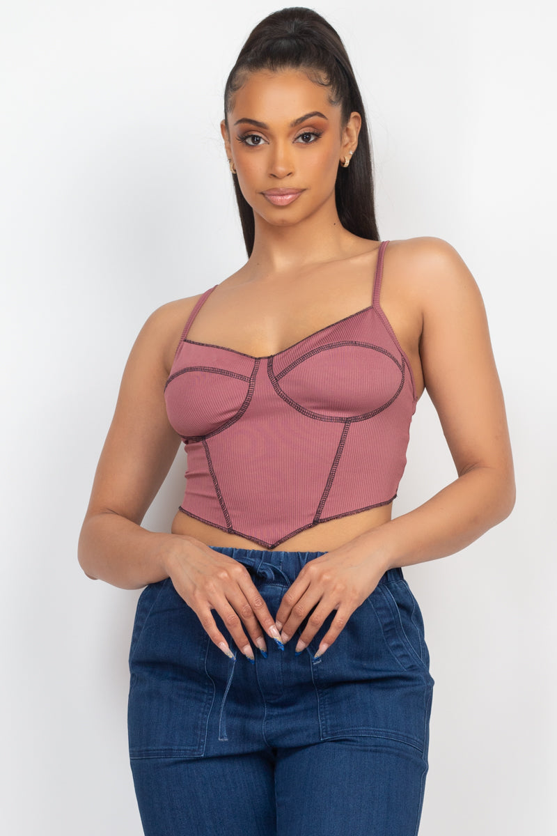 Bustier Ribbed Tank