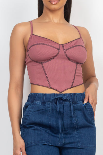 Bustier Ribbed Tank