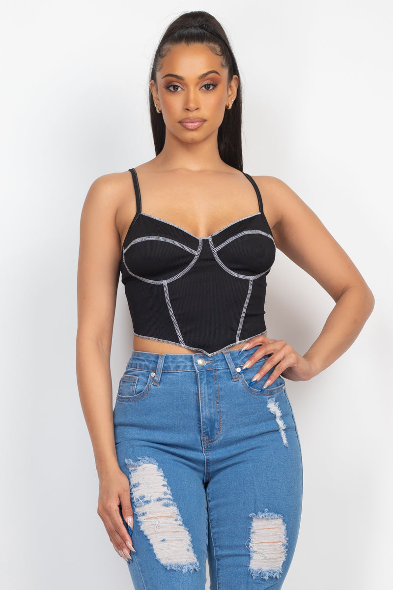 Bustier Ribbed Tank