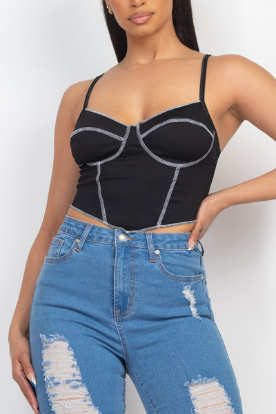 Bustier Ribbed Tank