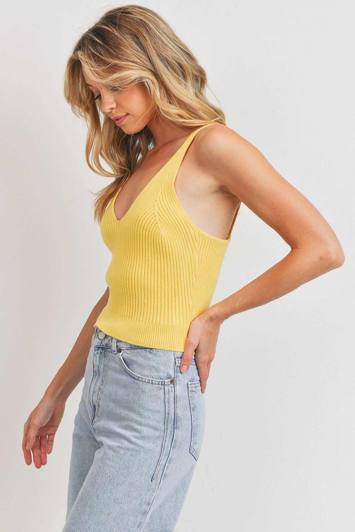 Luxe Rib Knit Sleeveless Top