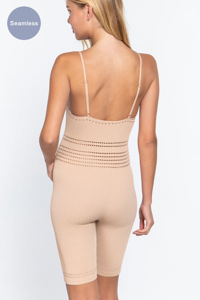 Pointelle Seamless Rib Romper